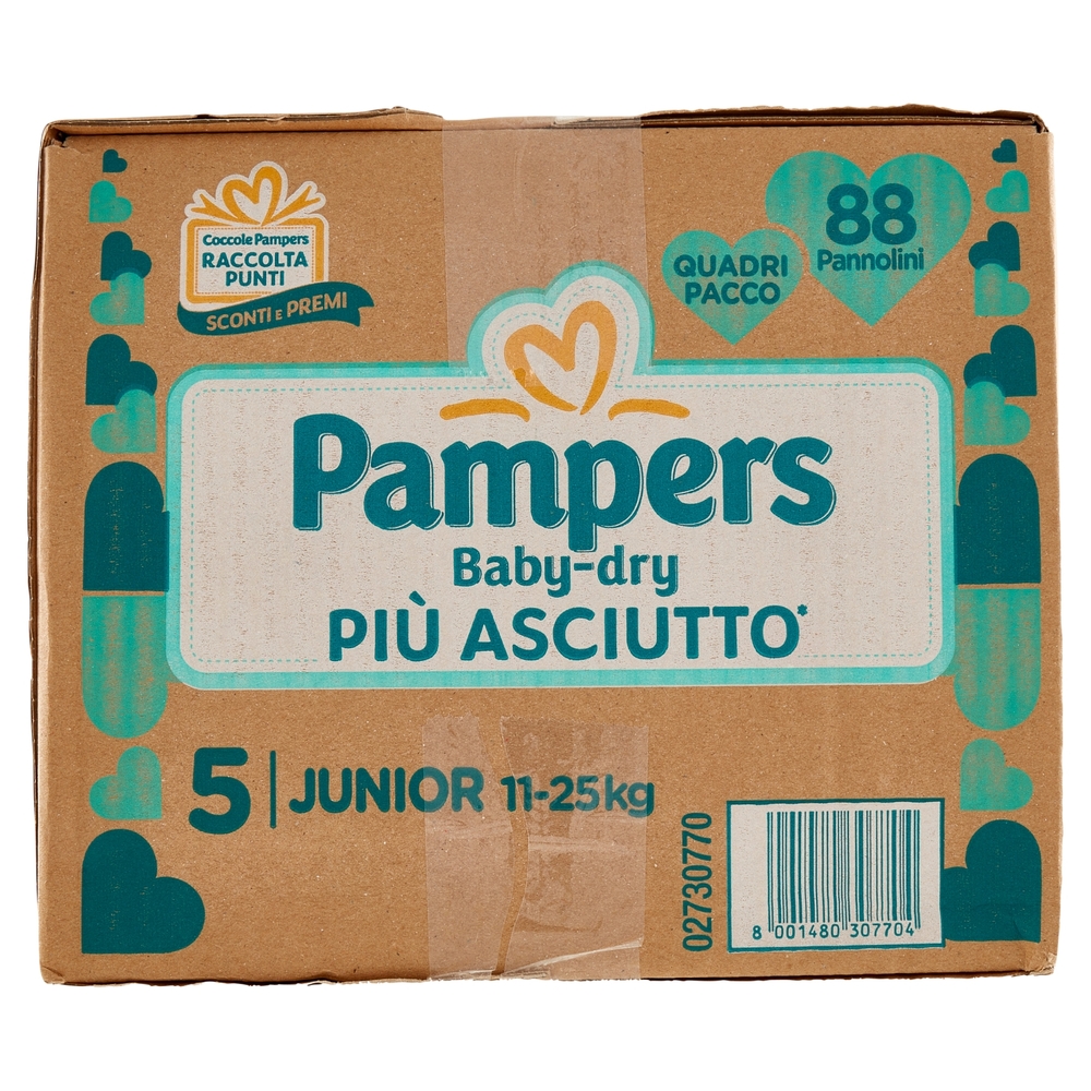 Pampers Baby-dry Junior 88 pz